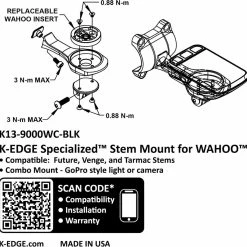 K-Edge Wahoo Specialized Future Combo Mount, Black -Lezyne Verkaufsladen 93f59188 386f 41b3 809b 9de5c898bc25