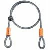 Kryptonite KryptoFlex 410 Double Loop Cable - 1/120 Cm, Gelb/schwarz