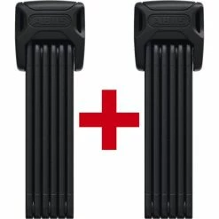 Abus Bordo Twinset 6000K/90, Inkl. Halter, Black