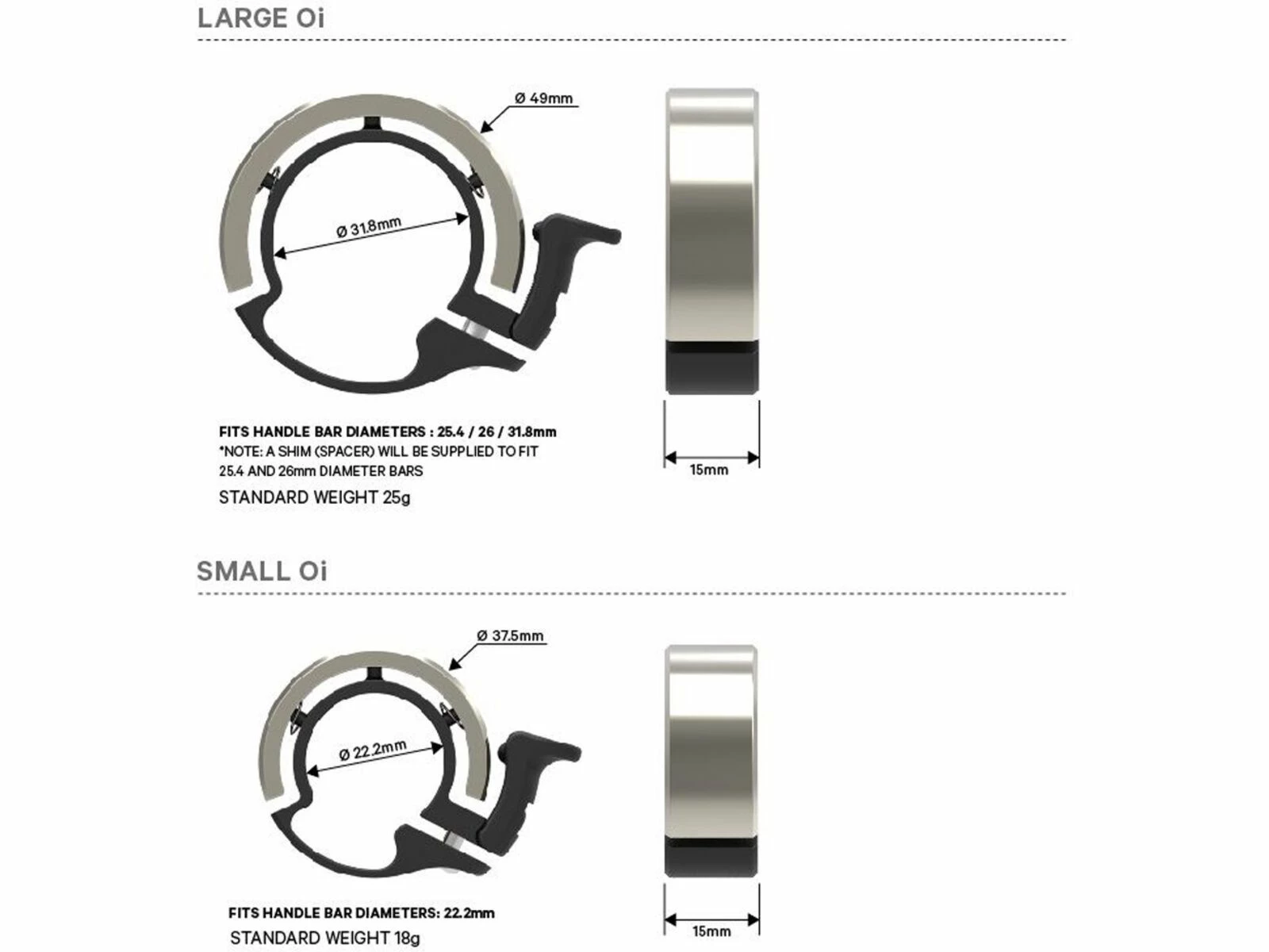 Knog Oi Classic - Small, Brass 5 Knog Oi Classic - Small, Brass – Bild 3